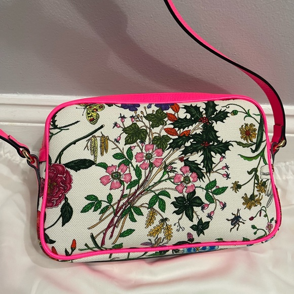 GUCCI canvas floral shoulder bag 550147 - Picture 7 of 16
